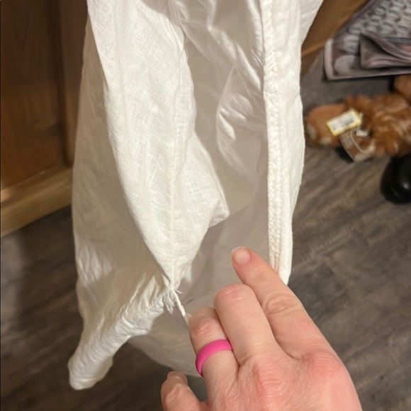 Rusty White Buttoned Strap Mini Dress - Picture 5 of 11